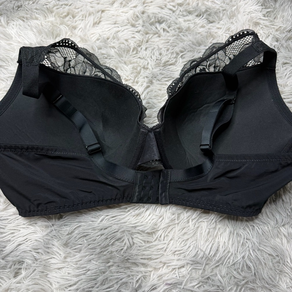 Auden Push-Up Plunge Coverage Underwire Bra Black Lace 42DDD NWT - Picture 2 of 6